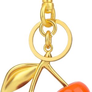 cherry bag charm, cute keychain cherry purse charms for handbags, bag accessories, gifts for women. - Image 2